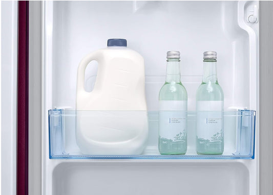 Samsung 183 L, 3 Star, Digital Inverter, Direct-Cool Single Door Refrigerator (RR20C1823CR/HL, Red, Camellia Purple, Base Stand Drawer)