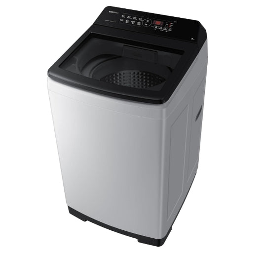 Samsung 8 kg, 5 star, Eco Bubble Tech, Digital Inverter Motor, Soft Closing Door, Fully-Automatic Top Load Washing Machine (WA80BG4441BGTL, Light Gray)