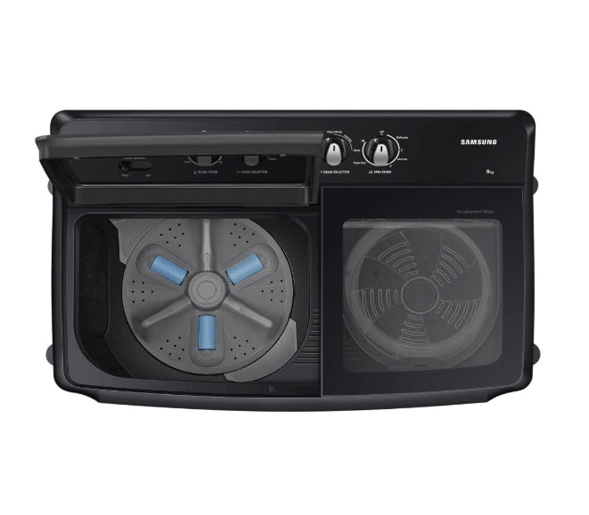 Samsung 8 5 Star Semi-Automatic Top Load Washing Machine Appliance (WT80B3560GB/TL,DARK GRAY)