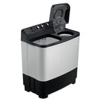 Samsung 8 kg, 5 star, Semi-Automatic Top Load Washing Machine (WT80C4200GG/TL, Air Turbo Drying, Light Gray, 5 Year Warranty on Wash Motor)