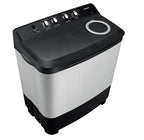 Samsung 8 kg, 5 star, Semi-Automatic Top Load Washing Machine (WT80C4200GG/TL, Air Turbo Drying, Light Gray, 5 Year Warranty on Wash Motor)