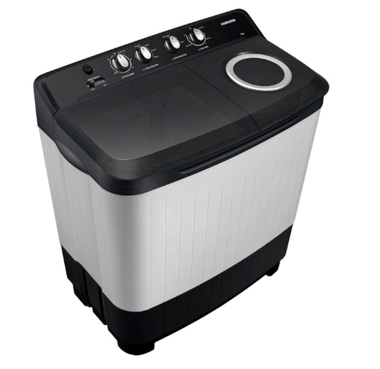 Samsung 8 kg, 5 star, Semi-Automatic Top Load Washing Machine (WT80C4200GG/TL, Air Turbo Drying, Light Gray, 5 Year Warranty on Wash Motor)