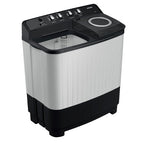 Samsung 8 kg, 5 star, Semi-Automatic Top Load Washing Machine (WT80C4200GG/TL, Air Turbo Drying, Light Gray, 5 Year Warranty on Wash Motor)