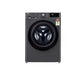 LG 8Kg Front Load Washing Machine, AI Direct Drive™, Middle Black, 5 Star |FHP1208A5M