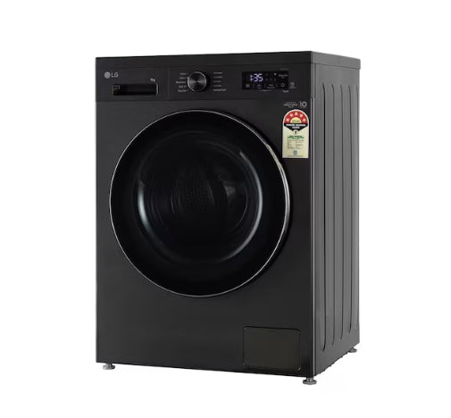 LG 9 Kg 5 Star Inverter Direct Drive™ Front Load Washing Machine  Platinum Black | Fully Automatic | Model: FHB1209Z4B