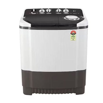 LG 8 Kg 5 Star Semi Automatic Washing Machine  Roller Jet Pulsator + Soak | Dark Grey | Model: P8015SGAZ