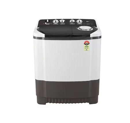 LG 8 Kg 5 Star Semi Automatic Washing Machine  Roller Jet Pulsator + Soak | Dark Grey | Model: P8015SGAZ