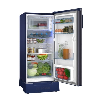Bosch Series 4 Free-Standing Fridge  Model: CST18U14PI | 187 L Capacity | 4 Star Inverter Direct-Cool | Blue