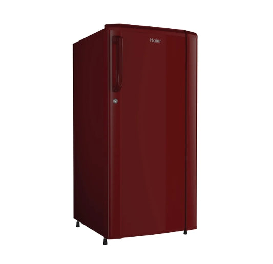 Haier 165 L 1 Star Direct Cool Single Door Refrigerator  Model: HRD-1851BBR-P | Colour: Red Mono