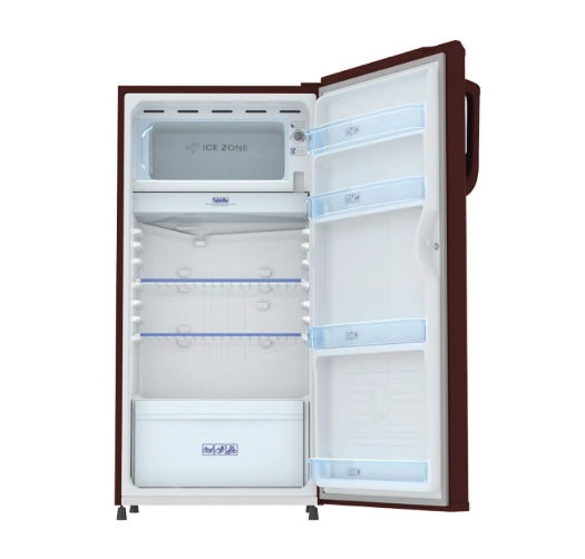 Haier 165 L 1 Star Direct Cool Single Door Refrigerator  Model: HRD-1851BBR-P | Colour: Red Mono