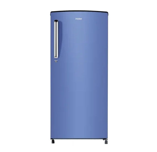 Haier 185 L 2 Star Direct Cool Single Door Refrigerator  Radish Blue Finish | Direct Cool | Model: HRD-2062BRB-N