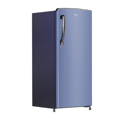 Haier 185 L 2 Star Direct Cool Single Door Refrigerator  Radish Blue Finish | Direct Cool | Model: HRD-2062BRB-N