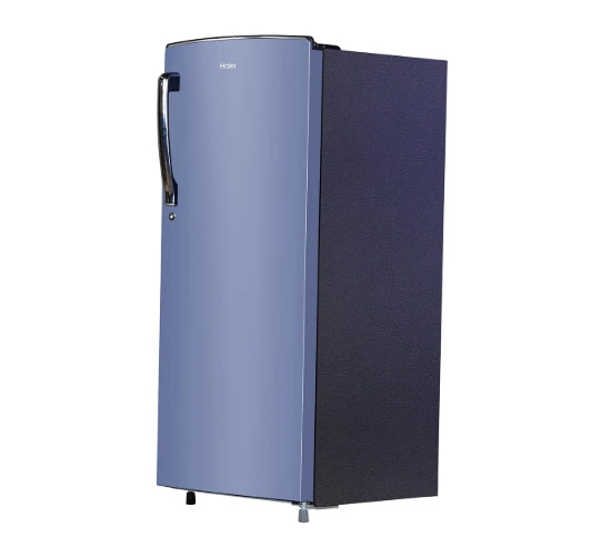 Haier 185 L 2 Star Direct Cool Single Door Refrigerator  Radish Blue Finish | Direct Cool | Model: HRD-2062BRB-N