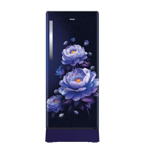 Haier 190 L 5 Star Marine Blossom Direct Cool Single Door Refrigerator  Model: HRD-2115PMB-N | Base Drawer | Direct Cool