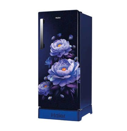 Haier 190 L 5 Star Marine Blossom Direct Cool Single Door Refrigerator  Model: HRD-2115PMB-N | Base Drawer | Direct Cool