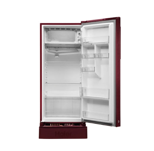 Haier 190 L 5 Star Direct Cool Single Door Refrigerator  Model: HRD-2115PRB-N | Red Blossom | With Base Drawer