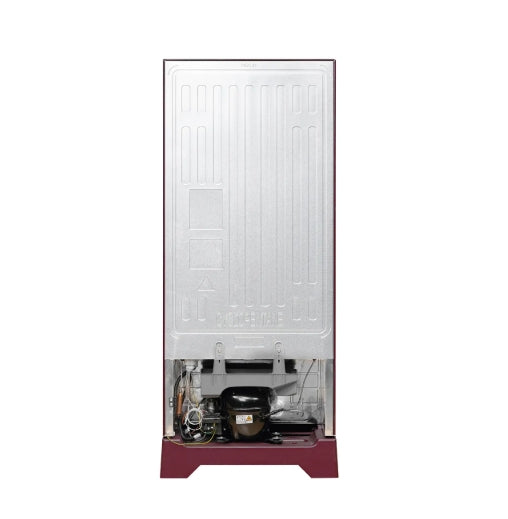 Haier 190 L 5 Star Direct Cool Single Door Refrigerator  Base Stand Drawer | Red Hilton Finish | Model: HRD-2115PRH-N