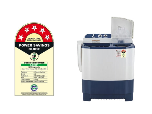 LG P7510RBAZ 7.5 kg Semi-Automatic Top-Load Washing Machine