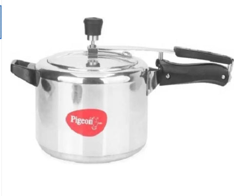 Pigeon Storm 3L Aluminium Pressure Cooker – Inner Lid, Induction & Gas Compatible (ISI Certified)