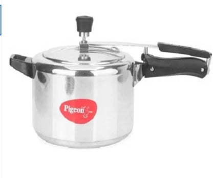 Pigeon Storm 3L Aluminium Pressure Cooker – Inner Lid, Induction & Gas Compatible (ISI Certified)