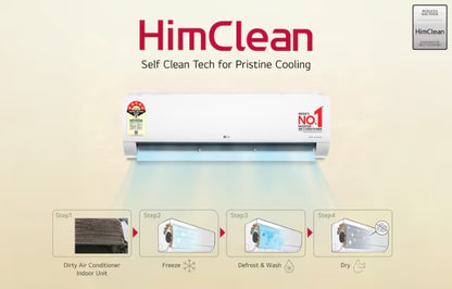 LG 1.5 Ton 5 Star AI Dual Inverter Split AC ASNQ20ENZE.ANLG with AI Convertible 6-in-1 Cooling