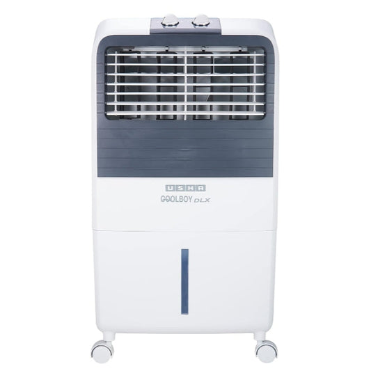 USHA Coolboy Deluxe 22L Tower Air Cooler – White & Grey