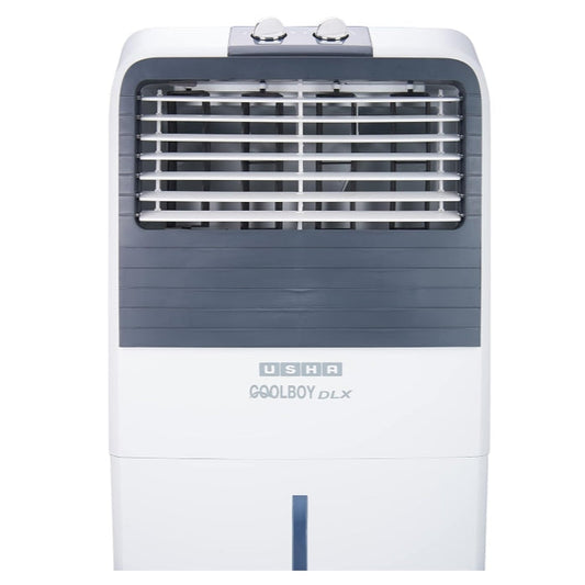 USHA Coolboy Deluxe 22L Tower Air Cooler – White & Grey