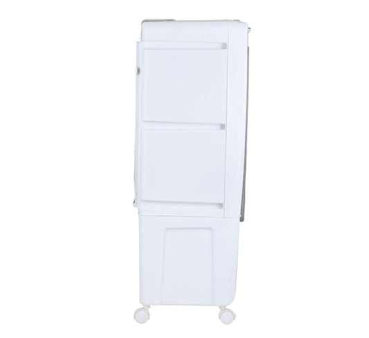 USHA Aerostyle 25L Tower Air Cooler – White & Black (Manual Control)
