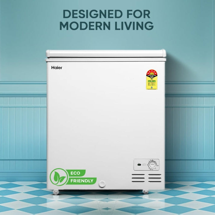 Haier HFC-145SM5, 5 Star Rating Single Door Convertible Deep Freezer