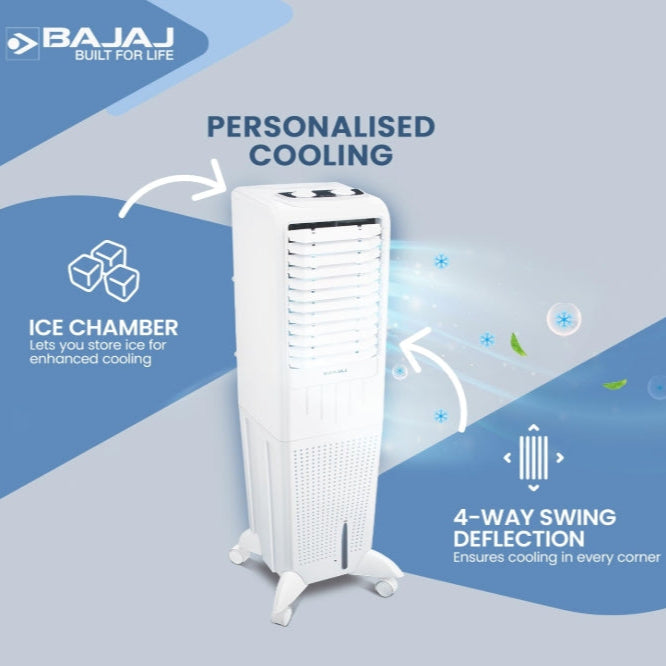 Bajaj TMH35 Tower Air Cooler with DuraMarine Pump