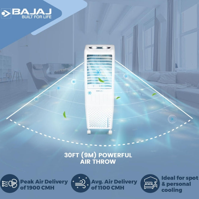 Bajaj TMH35 Tower Air Cooler with DuraMarine Pump