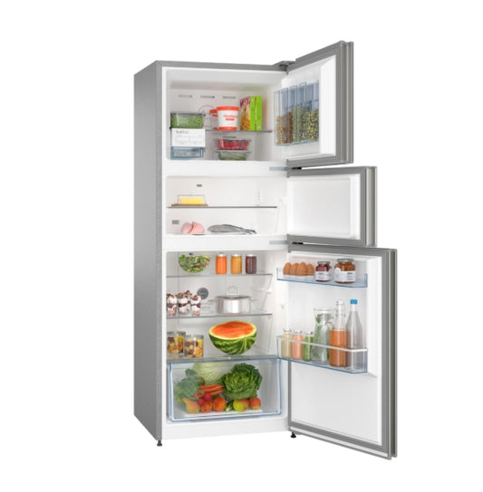 Bosch CMC33S03GI Series 6 332 L Top-Freezer Refrigerator (Shiny Silver / Inox Finish)