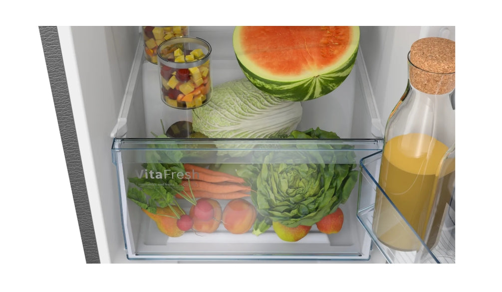 Bosch CTC27K031I 243 L Convertible Frost-Free Refrigerator (Smoky Steel / Series 4)