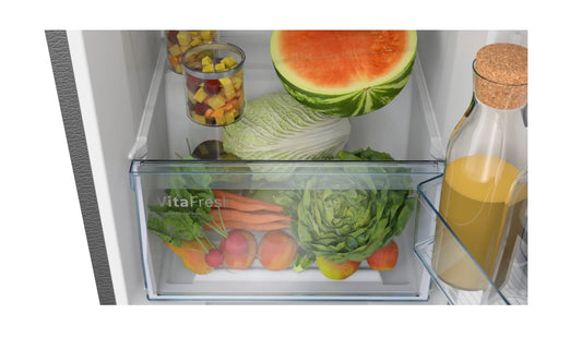 Bosch CTC27K031I 243 L Convertible Frost-Free Refrigerator (Smoky Steel / Series 4)