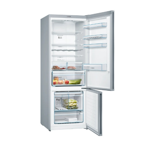 Bosch KGN56XI40I – 559 L Series 4 Bottom Freezer Refrigerator (Brushed Steel / Anti-Fingerprint Finish)