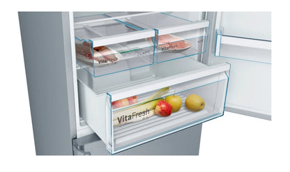 Bosch KGN56XI40I – 559 L Series 4 Bottom Freezer Refrigerator (Brushed Steel / Anti-Fingerprint Finish)