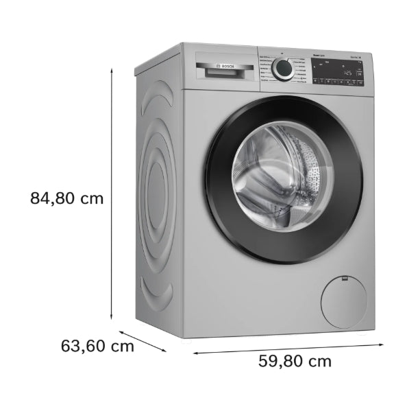 Bosch WGA1220SIN – 7 kg Series 4 Front Load Washing Machine (1200 RPM, Silver)