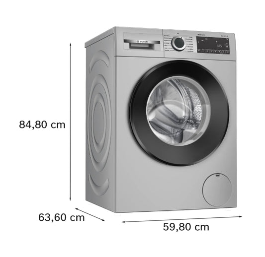 Bosch WGA1220SIN – 7 kg Series 4 Front Load Washing Machine (1200 RPM, Silver)
