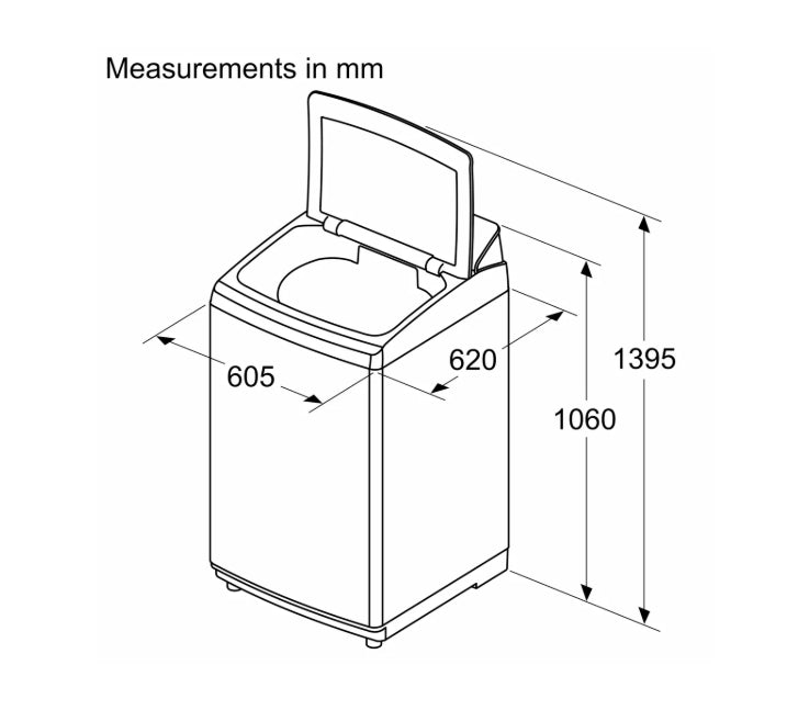 Bosch WOI105B0IN – 10 kg Series 6 Fully Automatic Top Load Washing Machine