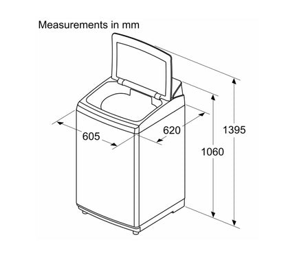 Bosch WOI105B0IN – 10 kg Series 6 Fully Automatic Top Load Washing Machine