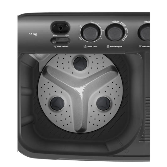 Bosch WJZ115D0IN Series 2 – 11 kg 5 Star Semi-Automatic Top Load Washing Machine (Dark Grey)