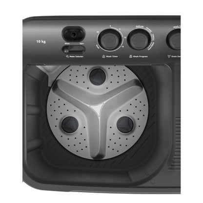 Bosch WJZ105D0IN Series 2 – 10 kg 5 Star Semi-Automatic Top Load Washing Machine (Dark Grey)