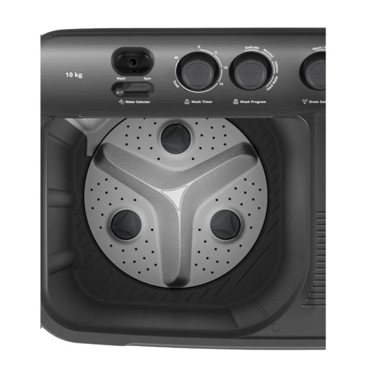 Bosch WJZ105D0IN Series 2 – 10 kg 5 Star Semi-Automatic Top Load Washing Machine (Dark Grey)