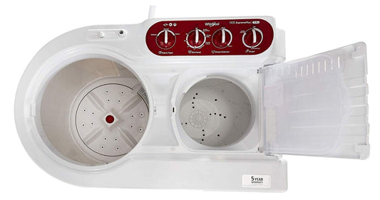 Whirlpool Ace Supreme Plus – 7 Kg 5-Star Semi-Automatic Washing Machine (Coral Red)