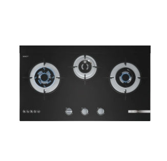 Bosch Series 4 Built-In Gas Hob – PMD83D31NX (70 cm, Black Tempered Glass)