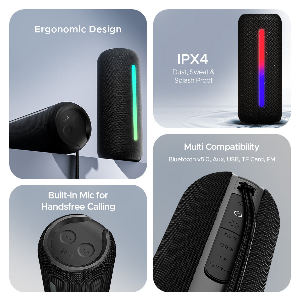 boAt Stone Spinx Pro | 20W Portable Bluetooth Speaker