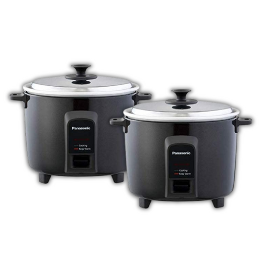 (BUY 1 GET 1) Panasonic SR-C18H (2P) 1.8L Electric Rice Cooker – Double Pan (MATTE BLACK)