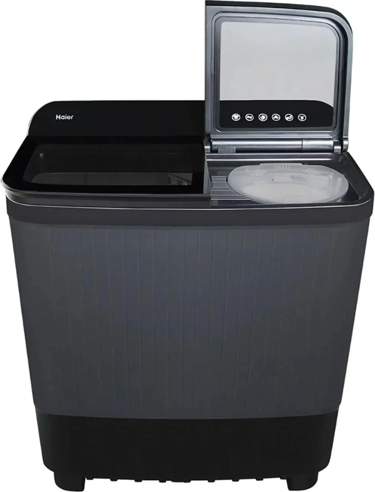 Haier 8.5kg Semi-Automatic Top Load Washing Machine HTW85-196BK