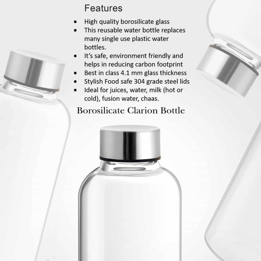 Treo Clarion 1000 ml Borosilicate Glass Bottle