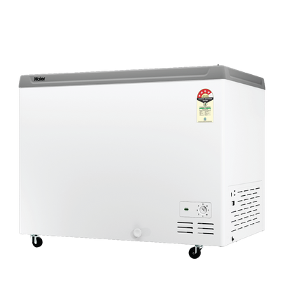 Haier HFC-425GL4 425L Glass Top Deep Freezer with LED Light, Dual Condenser & 4 Star Rating (2026 Model)